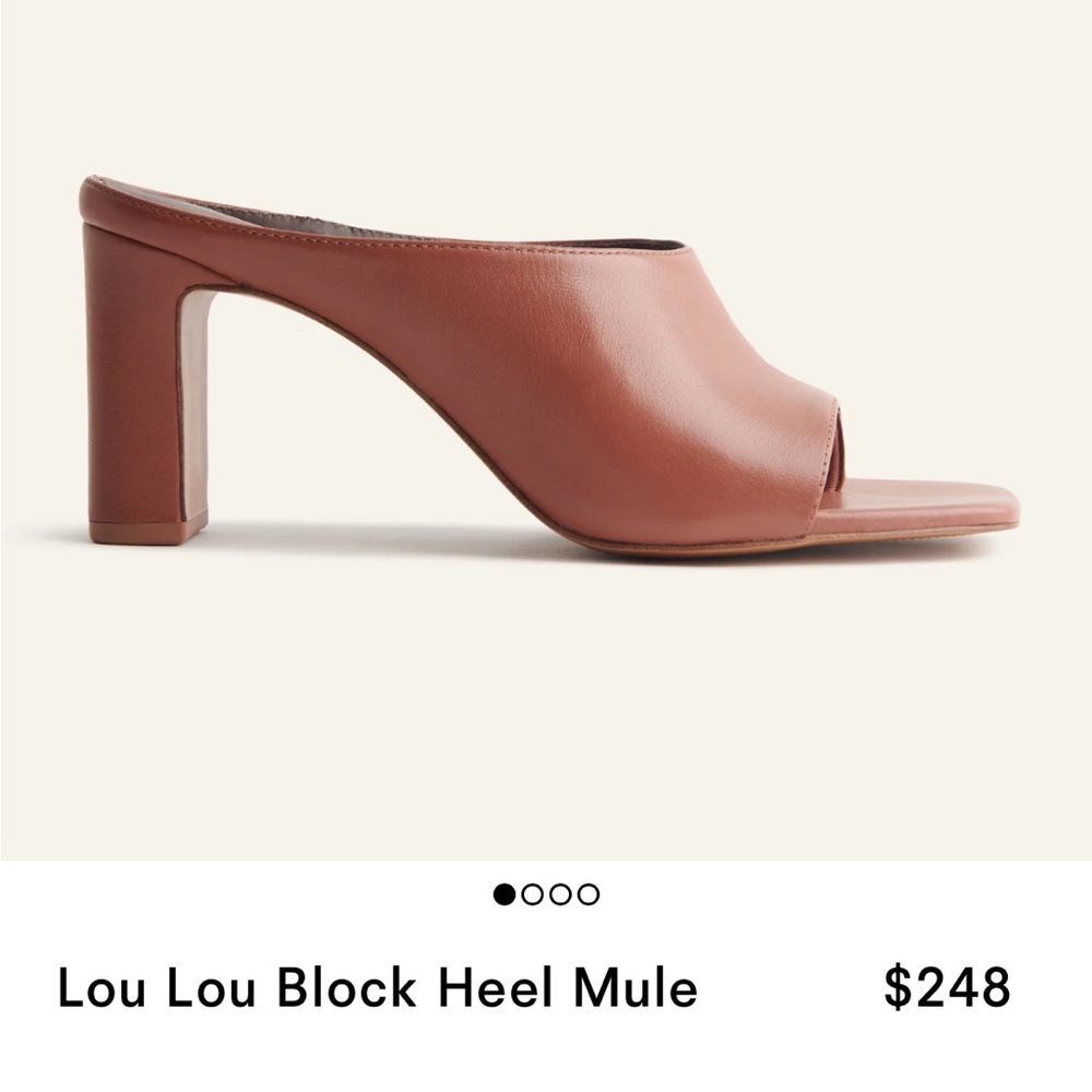 SOLD OUT Reformation Lou Lou Block Heel 7.5